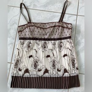 INC Dressy Pleated Cami Top NWT